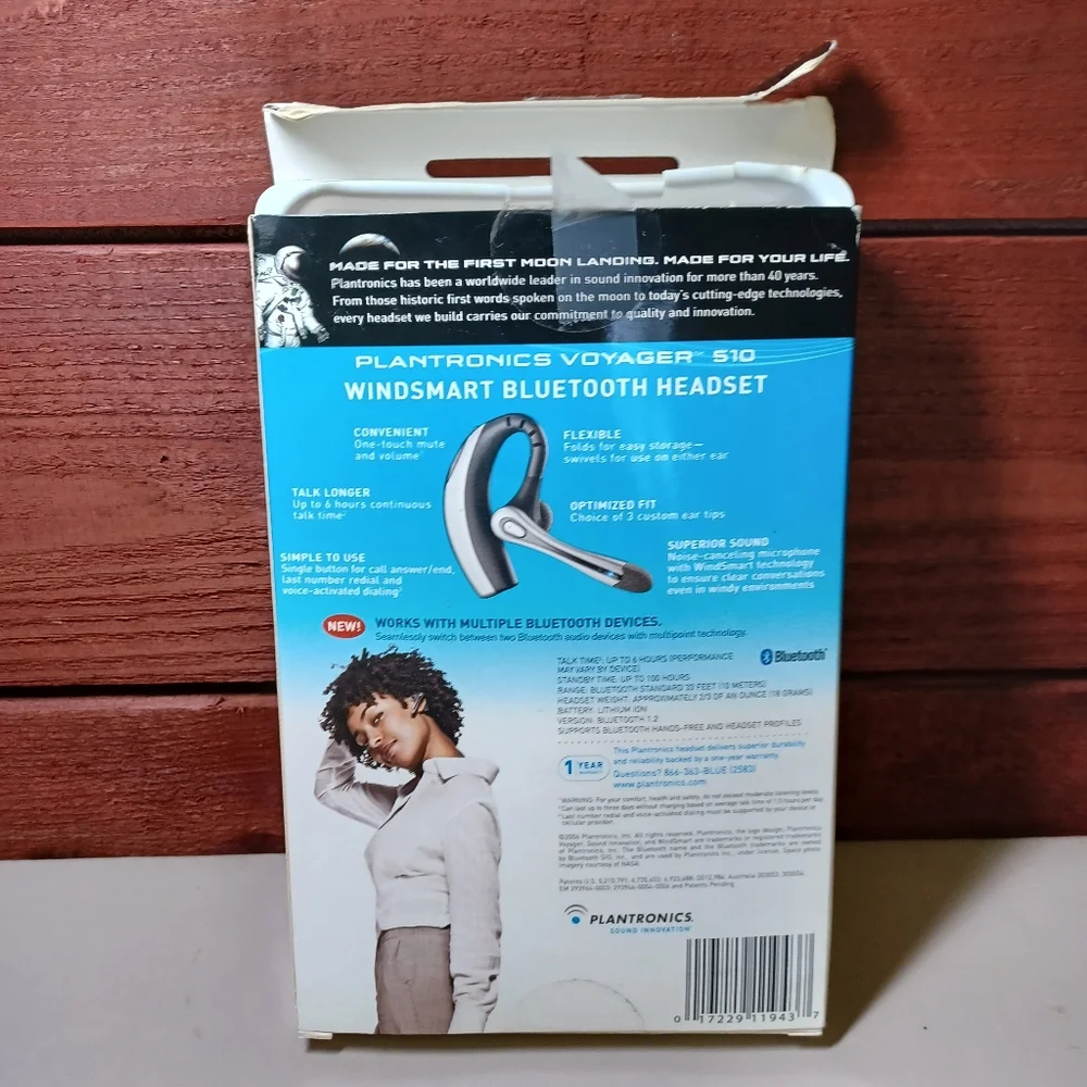 Plantronics Voyager 510-USB Bluetooth Headset System Wireless